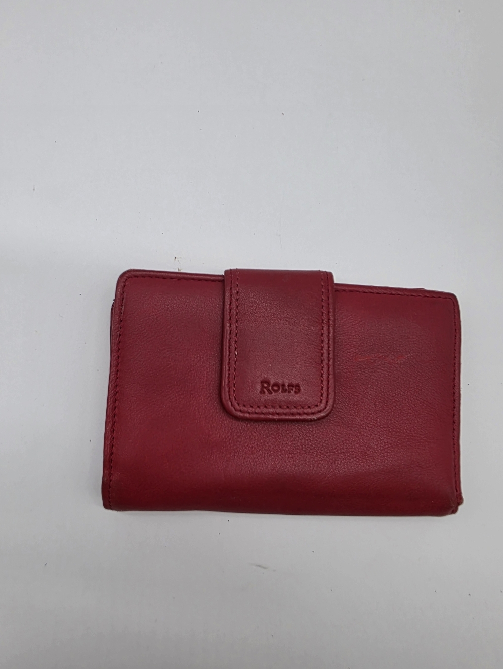 Vintage Red Rolfs Coin Purse And Wallet
